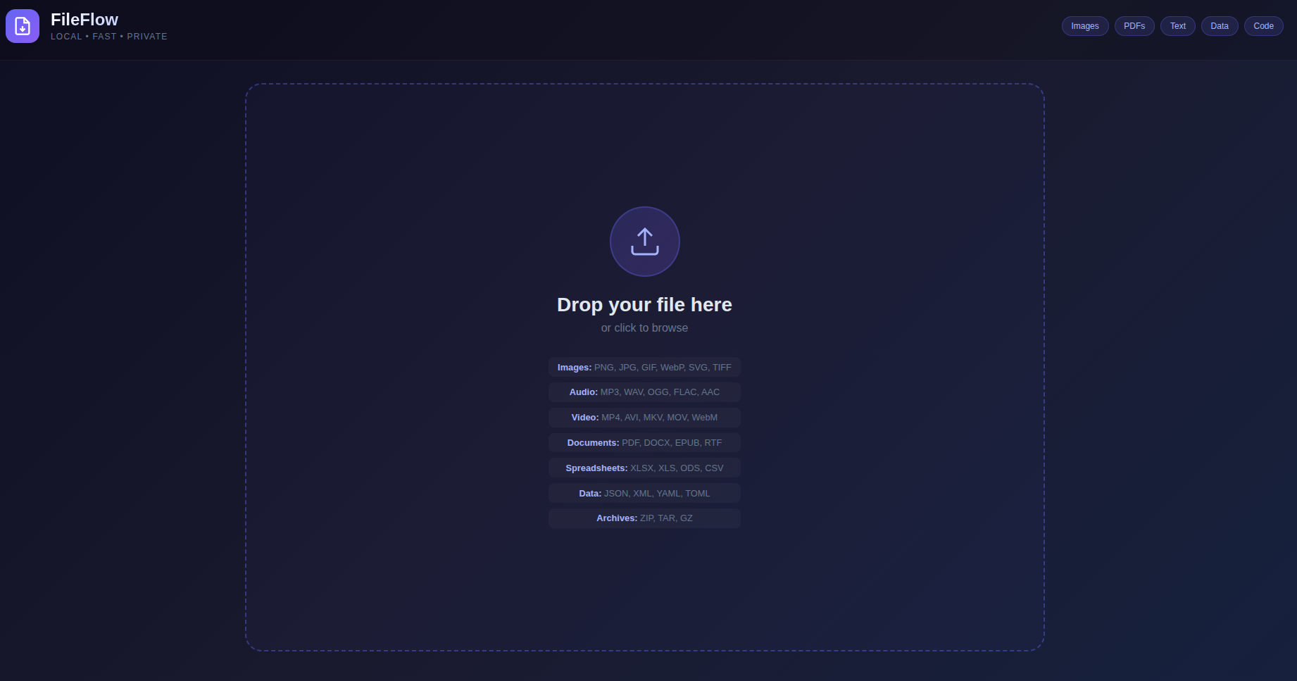 FileFlow app screenshot